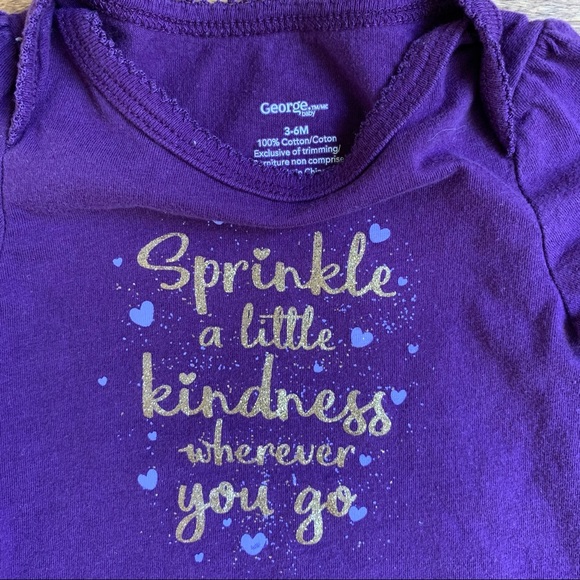 3/$10 GEORGE Baby girl bodysuit 3-6m - Picture 2 of 3